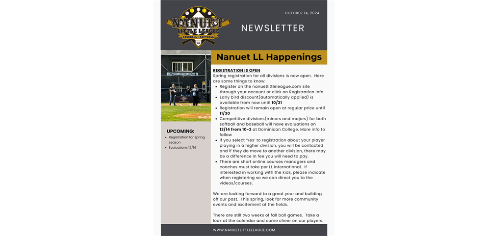 October Newsletter